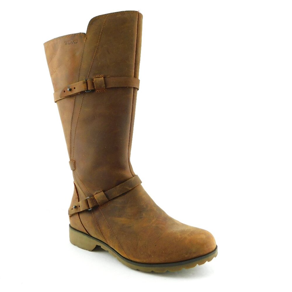 TEVA Brown Weatherproof Leather Strapped Boots 7